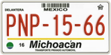 Michoacán, Cars (AAA-00-00)