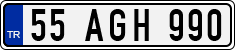 License plate of Turkey, Regular plates