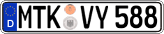 German license plate, Regular plates