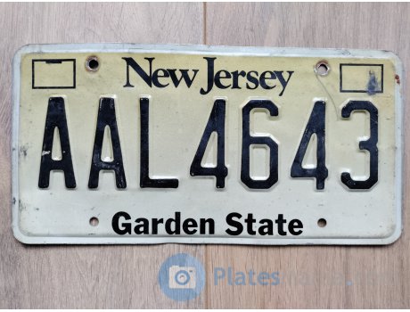 AAL4643, License plate without vehicle