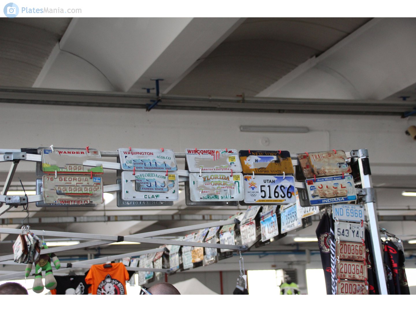 516S6, License plate without vehicle 