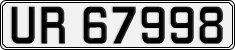 License plate of Norway, Cars