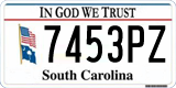 South Carolina, In God We Trust (1234AB/123 4AB)