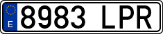 License plates of Spain, Ordinary (2000)