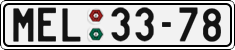 License plate of the Czech Republic, Cars (1960)