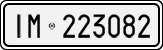 License plate of Italy, Cars (1927 year series)