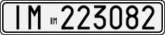License plate of Italy, Cars (1927 year series)