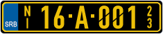 License plate of Serbia, Diplomatic