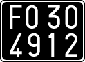 License plate of Italy, Cars (1927 year series)