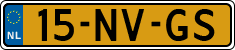 License plate of the Netherlands, Cars