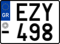 License plate of Greece, Motorcycles