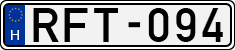 license plates of Hungary, Cars (1990)