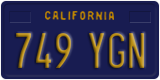 California, Passenger Car (123 ABC)