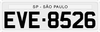 License plate of Brazil, Private owners (1990)