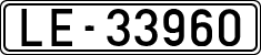 License plates of Spain, 1900 year series