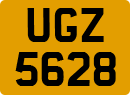 License plate of the United Kingdom, Northern Ireland (1966)
