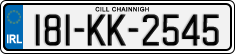 License plate of Ireland, Regular plates