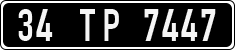 License plate of Turkey, Government and public administrations