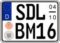 German license plate, Seasonal plates