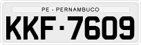 License plate of Brazil, Private owners (1990)