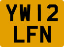 License plate of the United Kingdom, 2001 year system
