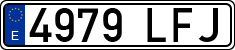 License plates of Spain, Ordinary (2000)