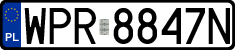 License plates of Poland, Regular car plates