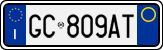License plate of Italy, Cars (1994 year series)