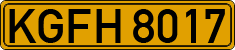 License plate of Kyrgyzstan, Foreign citizens and enterprises (1994)