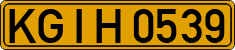 License plate of Kyrgyzstan, Foreign citizens and enterprises (1994)