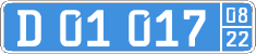 License plate of Kyrgyzstan, Diplomatic