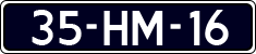 License plate of the Netherlands, Cars