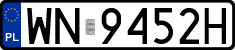 License plates of Poland, Regular car plates
