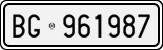 License plate of Italy, Cars (1927 year series)