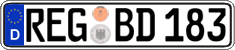 German license plate, Regular plates