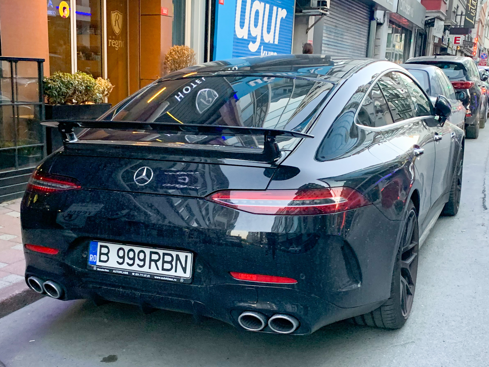 B 999 RBN, Mercedes-Benz AMG GT 4-door Coupé 1st gen (X290), 2018–