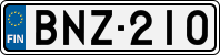 License plate of Finland, Cars