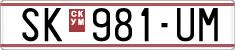 License plate of North Macedonia, Regular plates (1993)