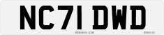License plate of the United Kingdom, 2001 year system