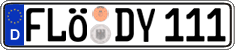 German license plate, Regular plates
