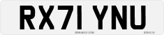 License plate of the United Kingdom, 2001 year system