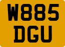 License plate of the United Kingdom, 1983 year system