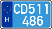 license plates of Hungary, Diplomatic