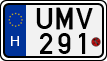 license plates of Hungary, Motorcycles (1990)
