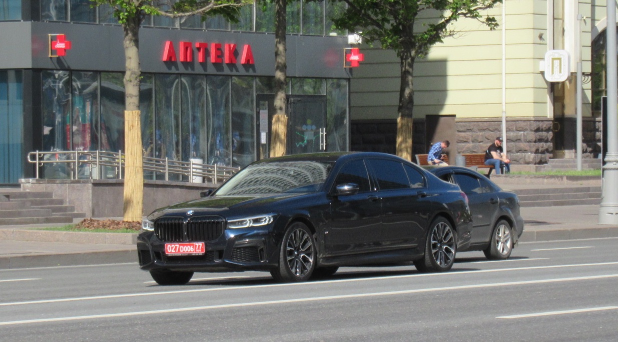 027 D 006 77, BMW 7 Series 6th gen (G11/G12), facelift, 2019–2022