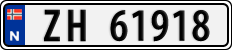 License plate of Norway, Cars