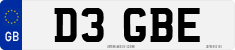License plate of the United Kingdom, 1983 year system