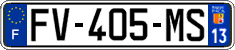 French license plate, SIV (ordinary)