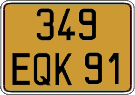 French license plate, FNI
