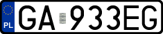 License plates of Poland, Regular car plates